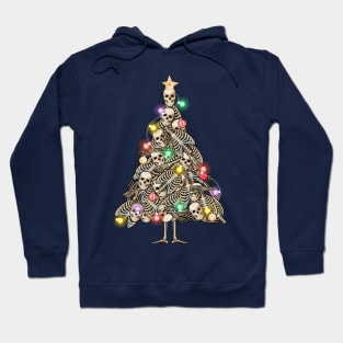 Weihnachtsbaum Skelett Hoodie